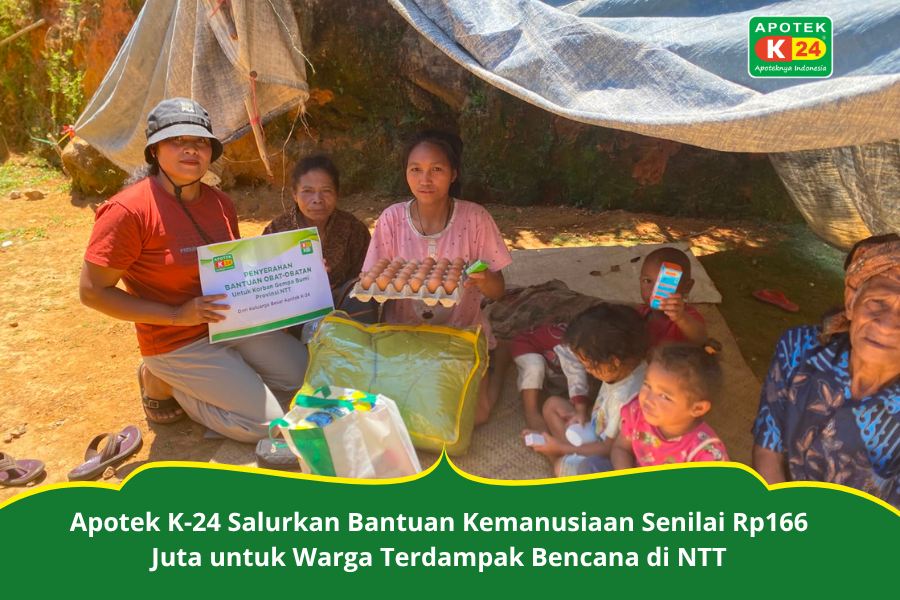 Apotek K-24 Salurkan Bantuan Kemanusiaan Rp166 Juta untuk NTT